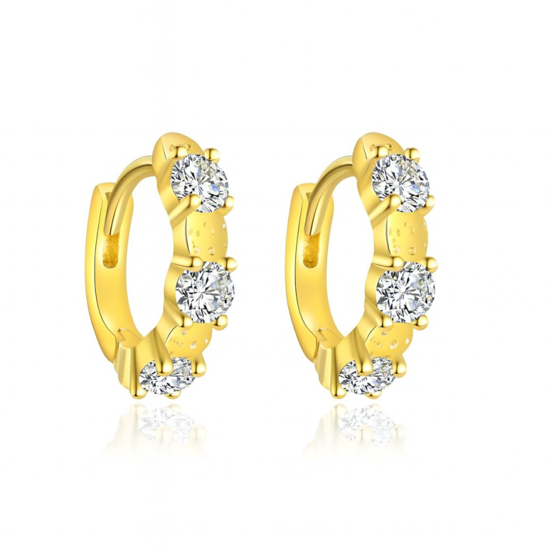 GLOW PETITE HOOPS WHITE