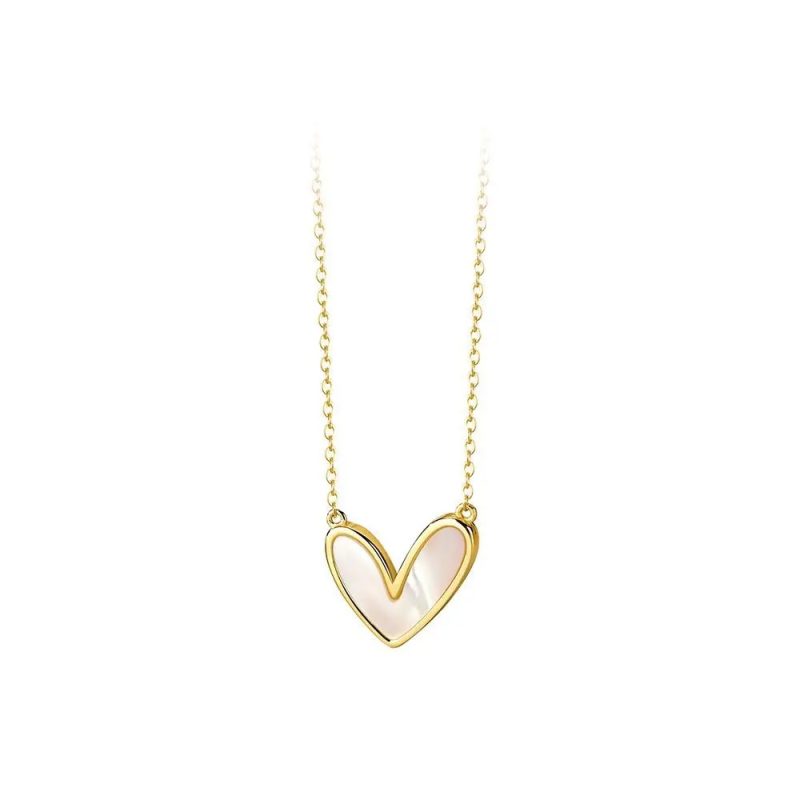 PEARL HEART NECKLACE