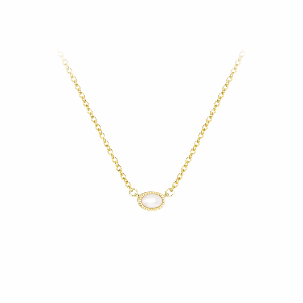OVAL OPAL NECKLACE