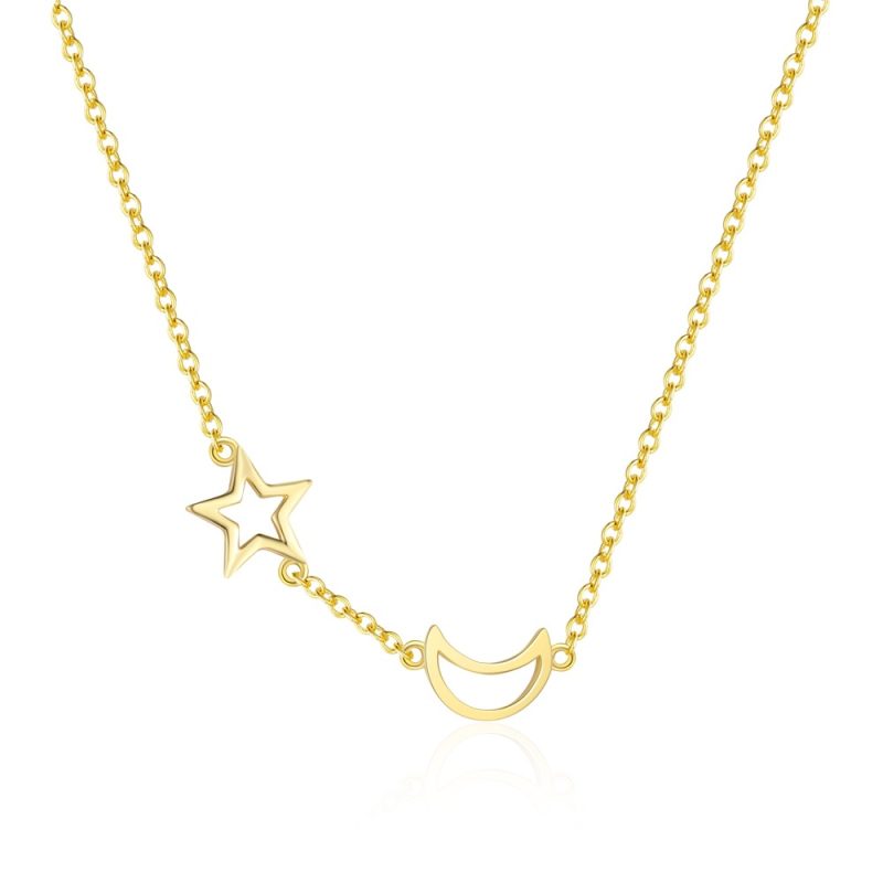 MOON AND STAR NECKLACE