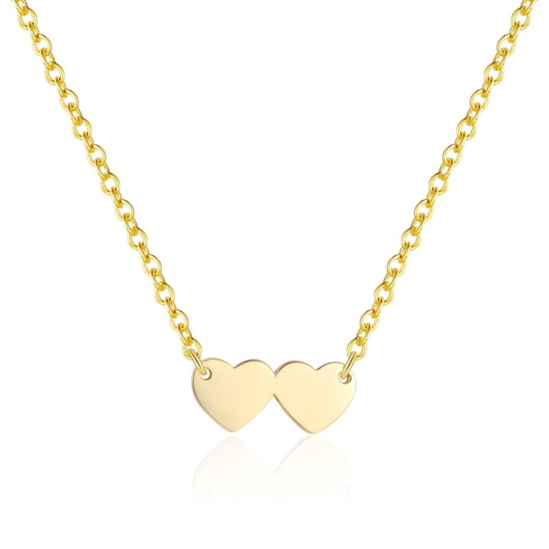 DOUBLE HEART NECKLACE
