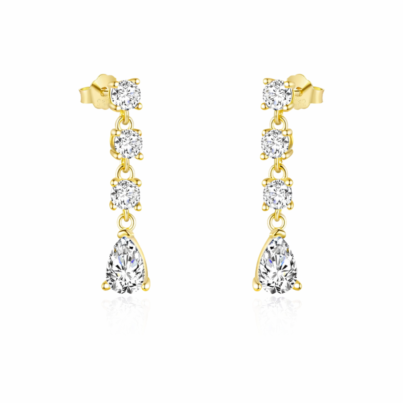 DANGLE ZIRCON STUD