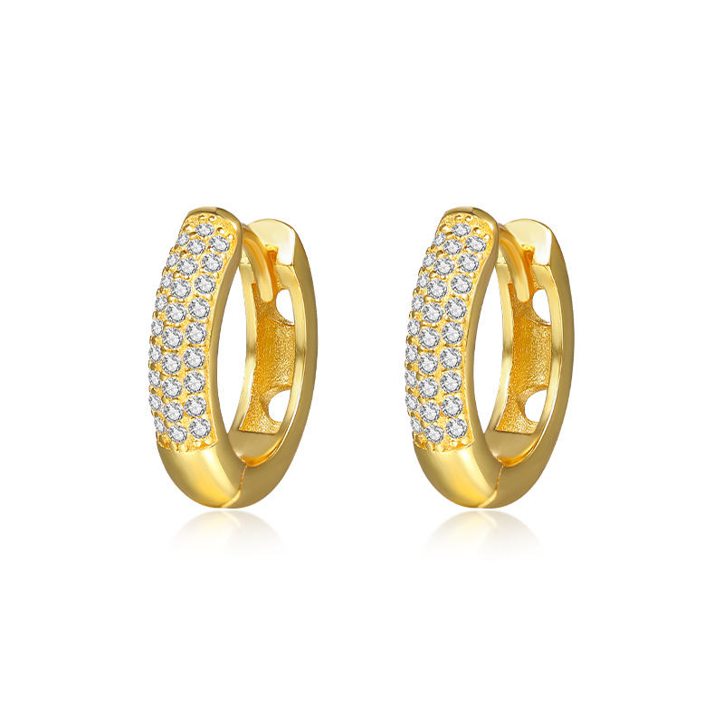 ZIRCON MINI CHUNKY HOOP