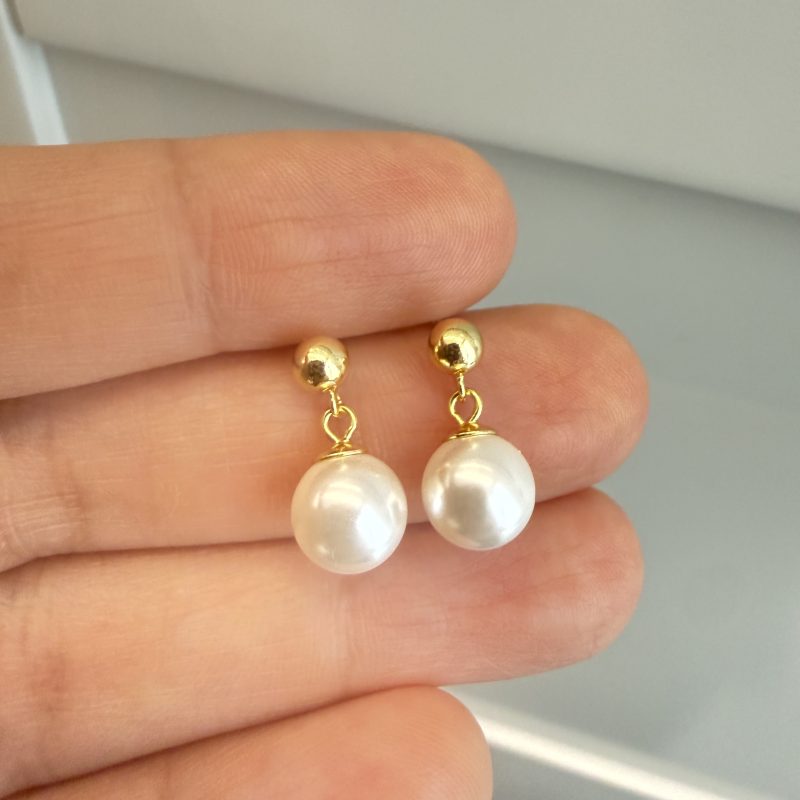 DANGLE PEARL STUD